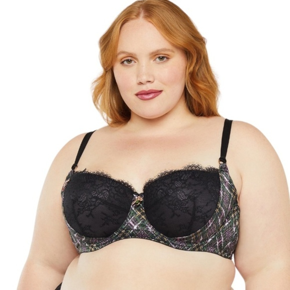 Savage X Fenty A Little Tart Balconette Bra- That’s Hella Plaid 44DDD